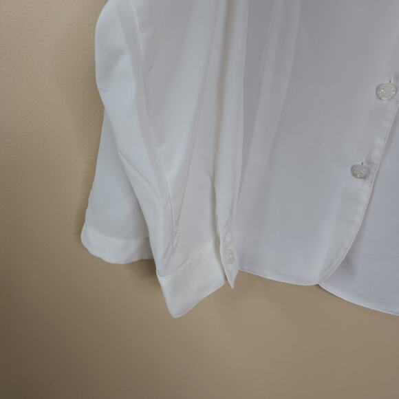 Vintage Christie & Jill Long Sleeve Victorian Blouse Button Front Blouse Size 14 - Picture 5 of 8